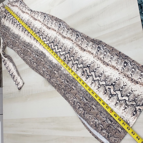 GENERATION LOVE SnakeSkin Mock Neck Bodycon Maxi - Picture 10 of 14